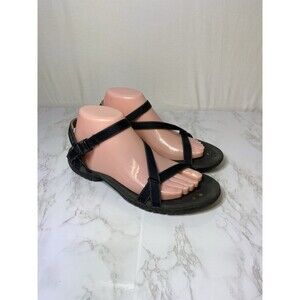Teva Sandals US 8 Strappy Black Lightweight Walking Hiking Outdoor Casual Sirra